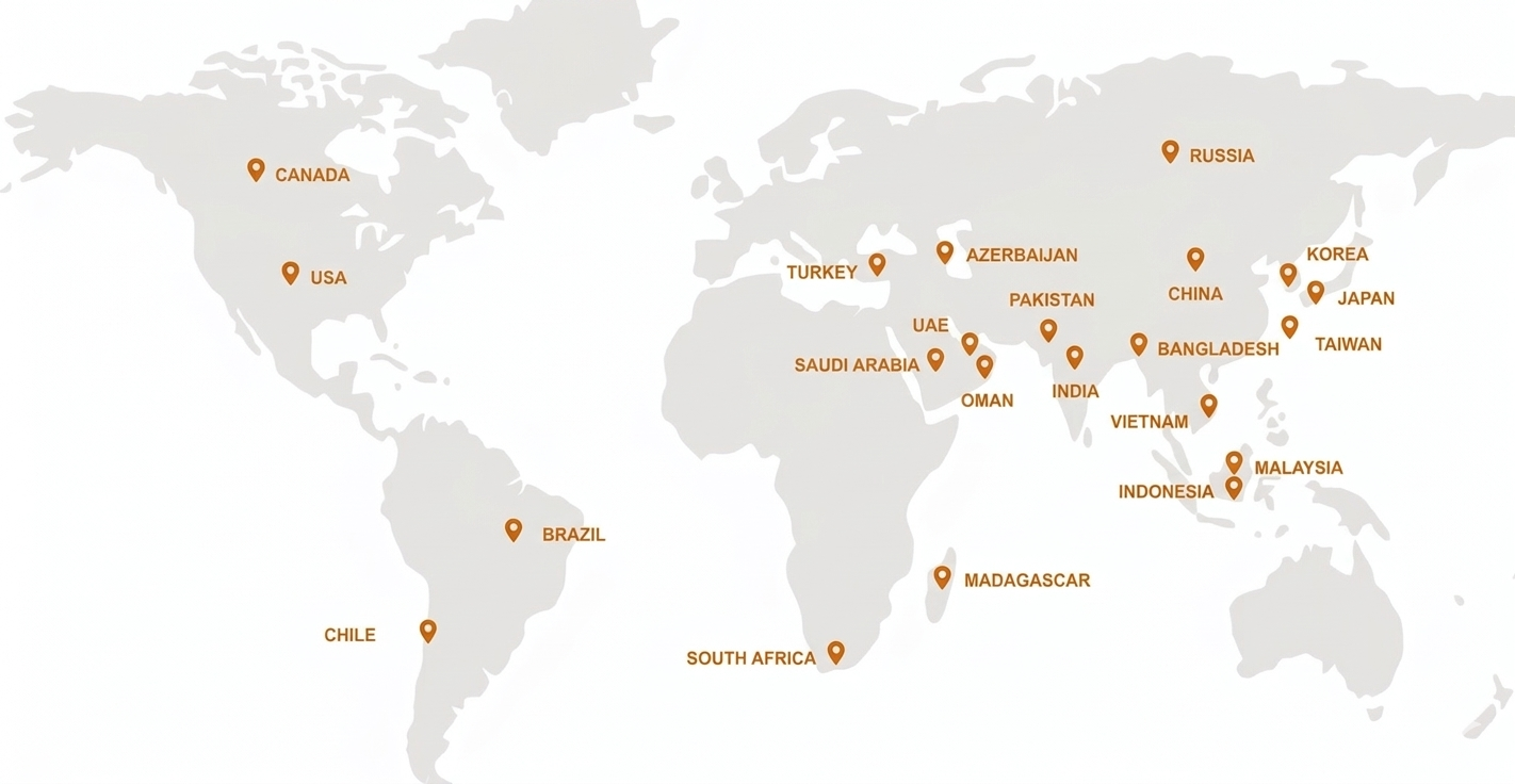 Global Presence Map